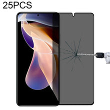 Load image into Gallery viewer, 25 PCS Full Cover Anti-peeping Tempered Glass Film For Samsung Galaxy A12, For Xiaomi Redmi Note 10 Pro(25 PCS), For Xiaomi Poco X3 Pro(25 PCS), For Xiaomi Poco F3(25 PCS), For Xiaomi Poco M3 Pro(25 PCS), For Xiaomi Poco F3 GT(25 PCS)                  ...