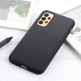Sheep Texture Genuine Leather Shockproof Phone Case, For Samsung Galaxy A13 4G
