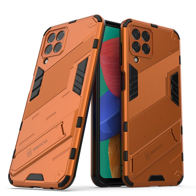 Punk Armor 2 in 1 PC + TPU Shockproof Phone Case with Invisible Holder, For Samsung Galaxy M33 5G India, For Samsung Galaxy M33 5G