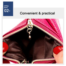 Load image into Gallery viewer, Litchi Texture Cowhide Hand Held Small Wallet for Ladies