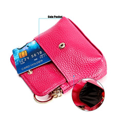 Load image into Gallery viewer, Litchi Texture Cowhide Hand Held Small Wallet for Ladies