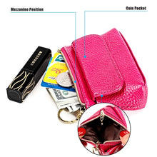 Load image into Gallery viewer, Litchi Texture Cowhide Hand Held Small Wallet for Ladies