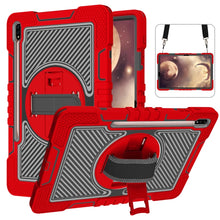 Load image into Gallery viewer, 360 Degree Rotation Contrast Color Silicone + PC Tablet Case, For Samsung Galaxy Tab A7 Lite