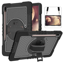 Load image into Gallery viewer, 360 Degree Rotation Contrast Color Silicone + PC Tablet Case, For Samsung Galaxy Tab A7 Lite