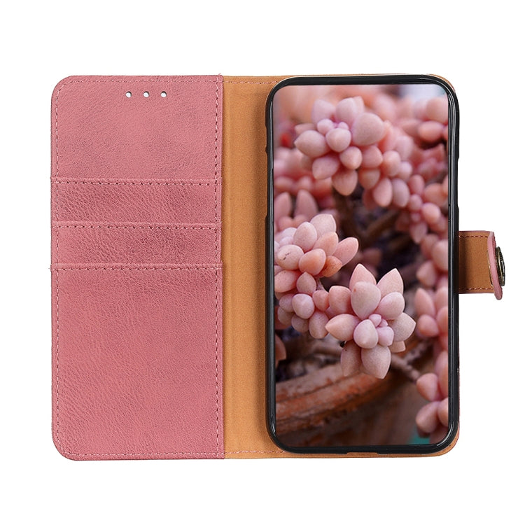 KHAZNEH Cowhide Texture Leather Phone Case, For Samsung Galaxy M33 5G