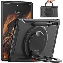 Load image into Gallery viewer, 360 Rotation Handle Grip TPU + PC Tablet Case, For Samsung Galaxy Tab S10 Ultra / S9 Ultra /  S8 Ultra