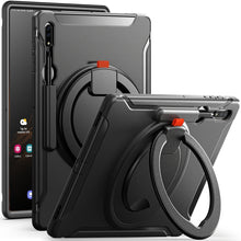 Load image into Gallery viewer, 360 Rotation Handle Grip TPU + PC Tablet Case, For Samsung Galaxy Tab S10 Ultra / S9 Ultra /  S8 Ultra