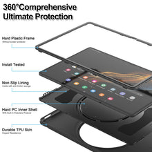 Load image into Gallery viewer, 360 Rotation Handle Grip TPU + PC Tablet Case, For Samsung Galaxy Tab S10 Ultra / S9 Ultra /  S8 Ultra