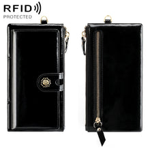 Load image into Gallery viewer, 3506 Oil Wax Vintage Texture RFID Anti-Degaussing Hand Held Wallet for Ladies