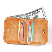 Load image into Gallery viewer, 3537 Folding Short RFID Anti-Theft Coin Purse for Ladies