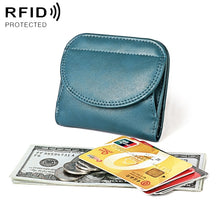 Load image into Gallery viewer, 3537 Folding Short RFID Anti-Theft Coin Purse for Ladies