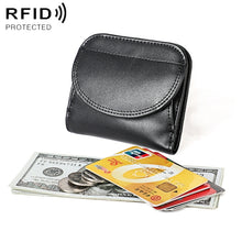 Load image into Gallery viewer, 3537 Folding Short RFID Anti-Theft Coin Purse for Ladies
