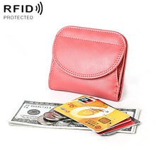 Load image into Gallery viewer, 3537 Folding Short RFID Anti-Theft Coin Purse for Ladies