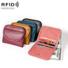 Load image into Gallery viewer, 3537 Folding Short RFID Anti-Theft Coin Purse for Ladies