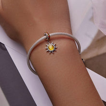 Load image into Gallery viewer, S925 Sterling Silver Little Sun Pendant DIY Bracelet Necklace Accessories, Little Sun