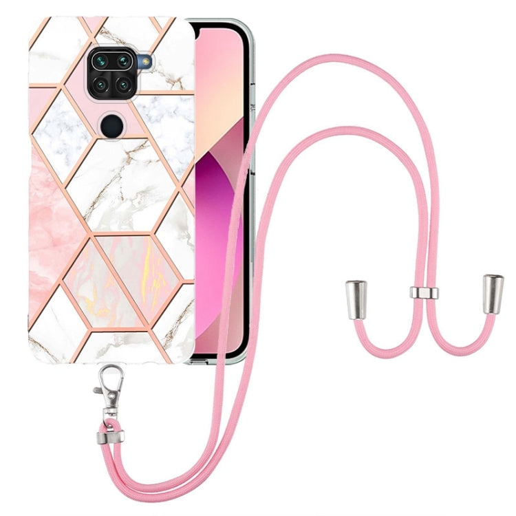 Electroplating Splicing Marble TPU Phone Case with Lanyard, For OnePlus Nord N20 5G, For Xiaomi Redmi Note 9 / 10X 4G, For Xiaomi Redmi Note 11 5G Chinese, For Xiaomi Redmi Note 11 Pro 5G / 4G Foreign, For Xiaomi Redmi Note 11 Pro / Note 11 Pro+       ...