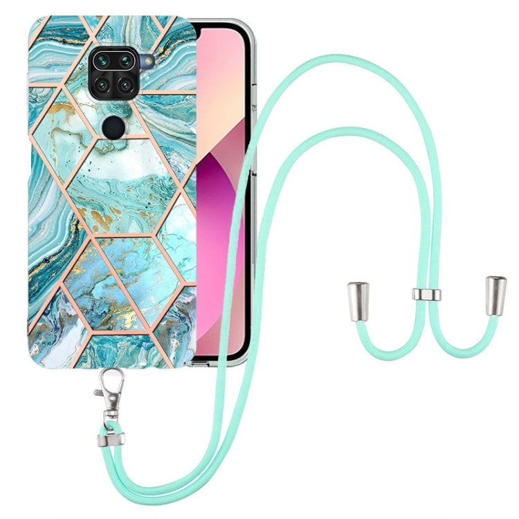 Electroplating Splicing Marble TPU Phone Case with Lanyard, For OnePlus Nord N20 5G, For Xiaomi Redmi Note 9 / 10X 4G, For Xiaomi Redmi Note 11 5G Chinese, For Xiaomi Redmi Note 11 Pro 5G / 4G Foreign, For Xiaomi Redmi Note 11 Pro / Note 11 Pro+       ...
