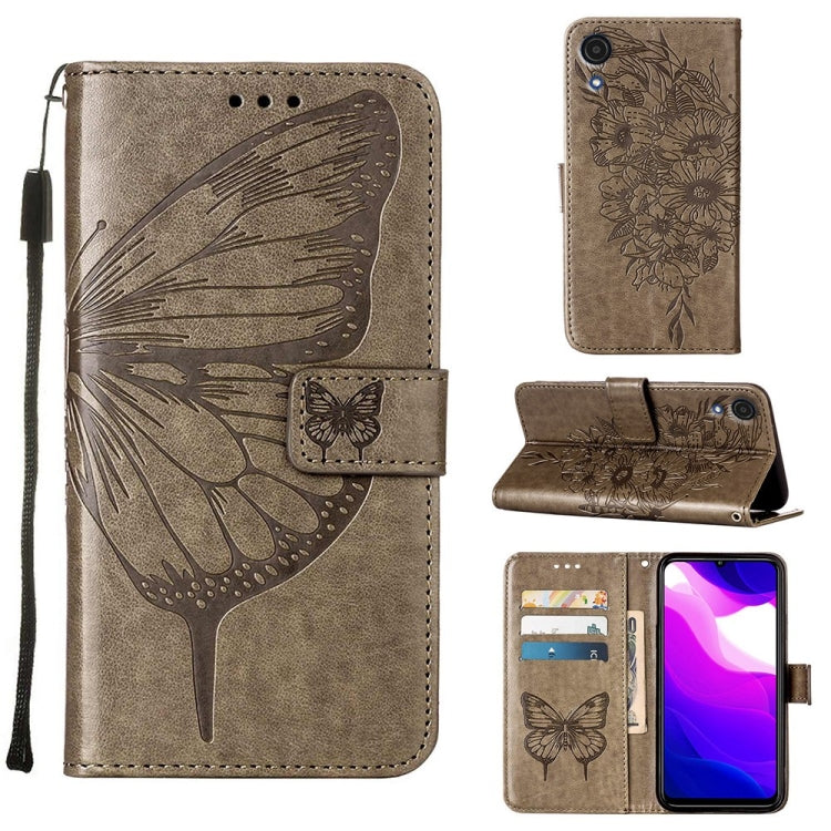 Embossed Butterfly Leather Phone Case, For Samsung Galaxy A03 Core, For Samsung Galaxy A03s 165.8mm, For Samsung Galaxy A23 4G / 5G, For Samsung Galaxy A73 5G