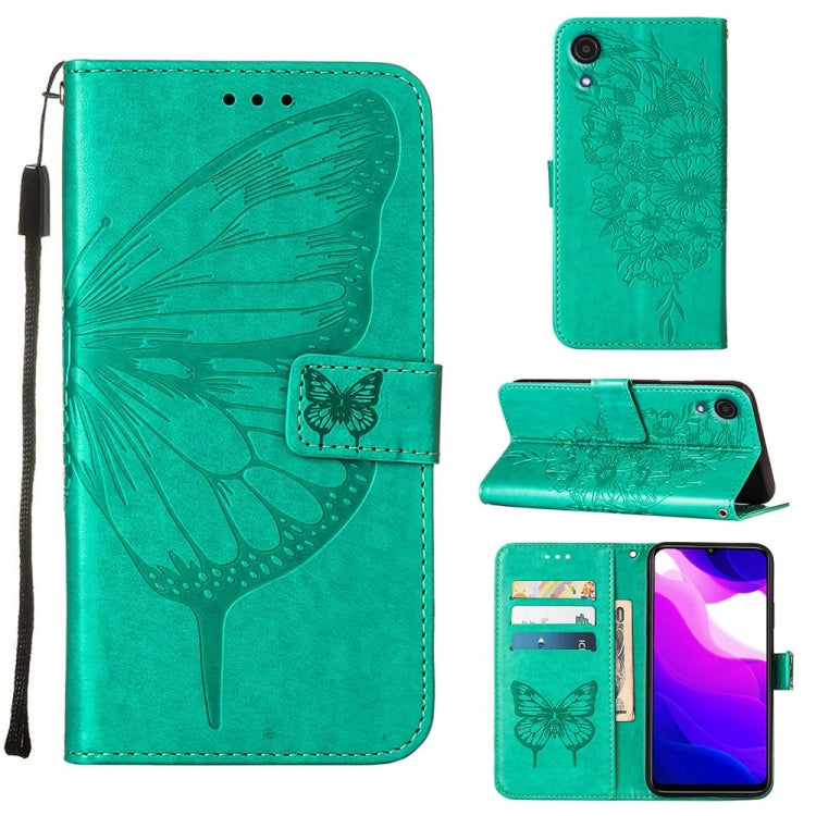 Embossed Butterfly Leather Phone Case, For Samsung Galaxy A03 Core, For Samsung Galaxy A03s 165.8mm, For Samsung Galaxy A23 4G / 5G, For Samsung Galaxy A73 5G