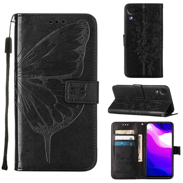 Embossed Butterfly Leather Phone Case, For Samsung Galaxy A03 Core, For Samsung Galaxy A03s 165.8mm, For Samsung Galaxy A23 4G / 5G, For Samsung Galaxy A73 5G