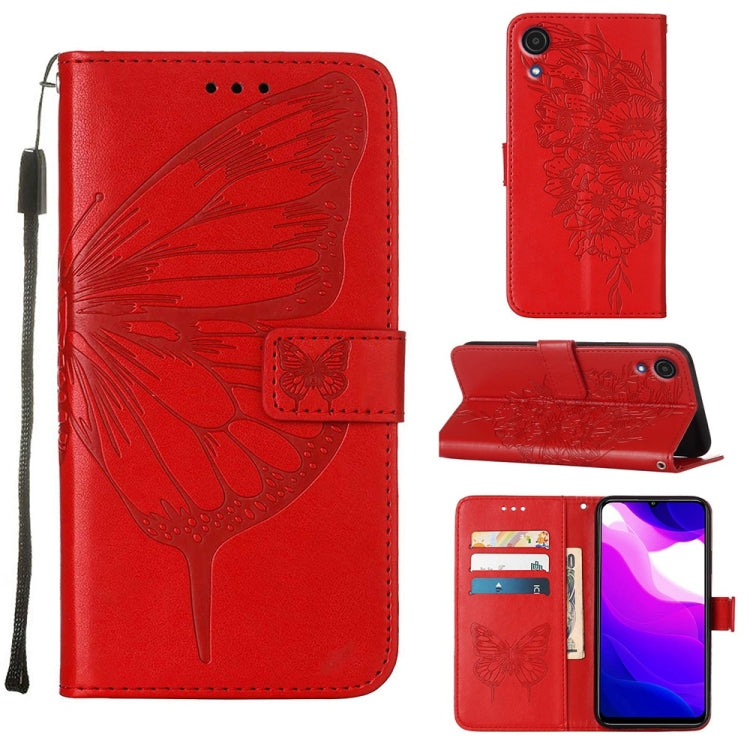 Embossed Butterfly Leather Phone Case, For Samsung Galaxy A03 Core, For Samsung Galaxy A03s 165.8mm, For Samsung Galaxy A23 4G / 5G, For Samsung Galaxy A73 5G