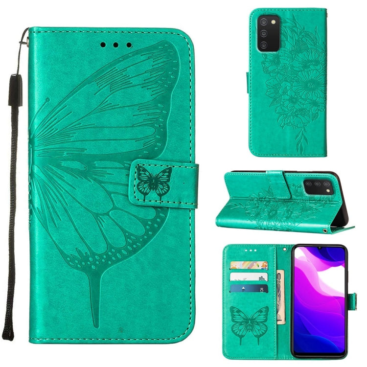Embossed Butterfly Leather Phone Case, For Samsung Galaxy A03 Core, For Samsung Galaxy A03s 165.8mm, For Samsung Galaxy A23 4G / 5G, For Samsung Galaxy A73 5G