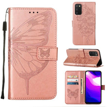 Load image into Gallery viewer, Embossed Butterfly Leather Phone Case, For Samsung Galaxy A03 Core, For Samsung Galaxy A03s 165.8mm, For Samsung Galaxy A23 4G / 5G, For Samsung Galaxy A73 5G