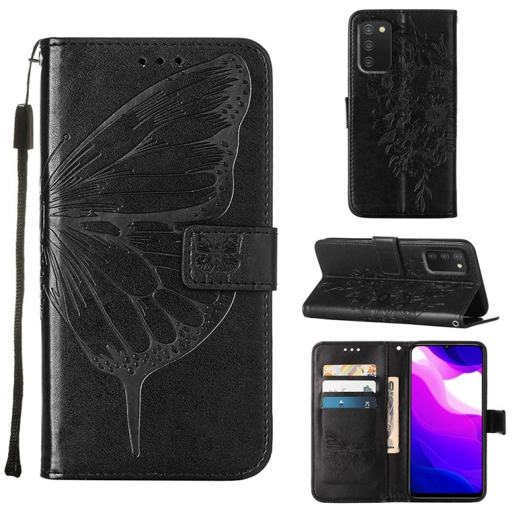 Embossed Butterfly Leather Phone Case, For Samsung Galaxy A03 Core, For Samsung Galaxy A03s 165.8mm, For Samsung Galaxy A23 4G / 5G, For Samsung Galaxy A73 5G