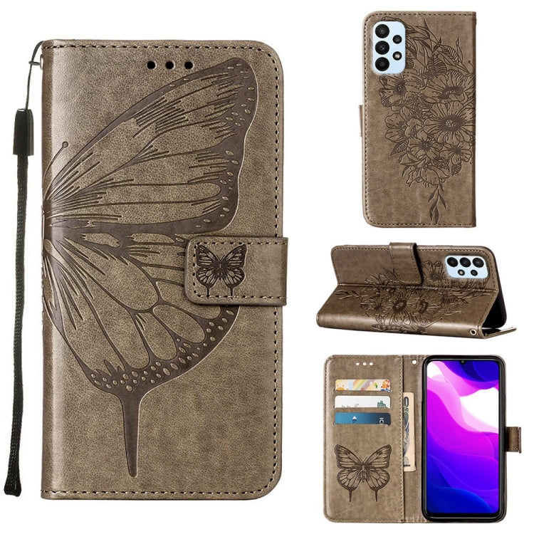 Embossed Butterfly Leather Phone Case, For Samsung Galaxy A03 Core, For Samsung Galaxy A03s 165.8mm, For Samsung Galaxy A23 4G / 5G, For Samsung Galaxy A73 5G