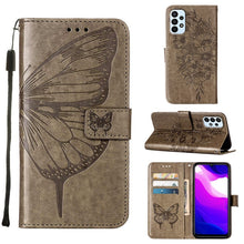 Load image into Gallery viewer, Embossed Butterfly Leather Phone Case, For Samsung Galaxy A03 Core, For Samsung Galaxy A03s 165.8mm, For Samsung Galaxy A23 4G / 5G, For Samsung Galaxy A73 5G