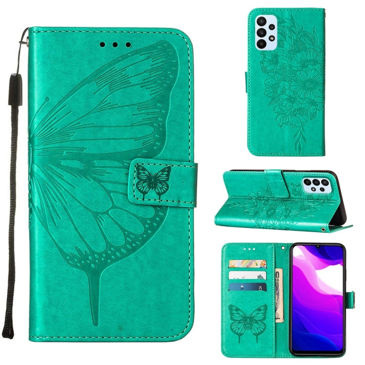 Embossed Butterfly Leather Phone Case, For Samsung Galaxy A03 Core, For Samsung Galaxy A03s 165.8mm, For Samsung Galaxy A23 4G / 5G, For Samsung Galaxy A73 5G