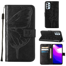 Load image into Gallery viewer, Embossed Butterfly Leather Phone Case, For Samsung Galaxy A03 Core, For Samsung Galaxy A03s 165.8mm, For Samsung Galaxy A23 4G / 5G, For Samsung Galaxy A73 5G