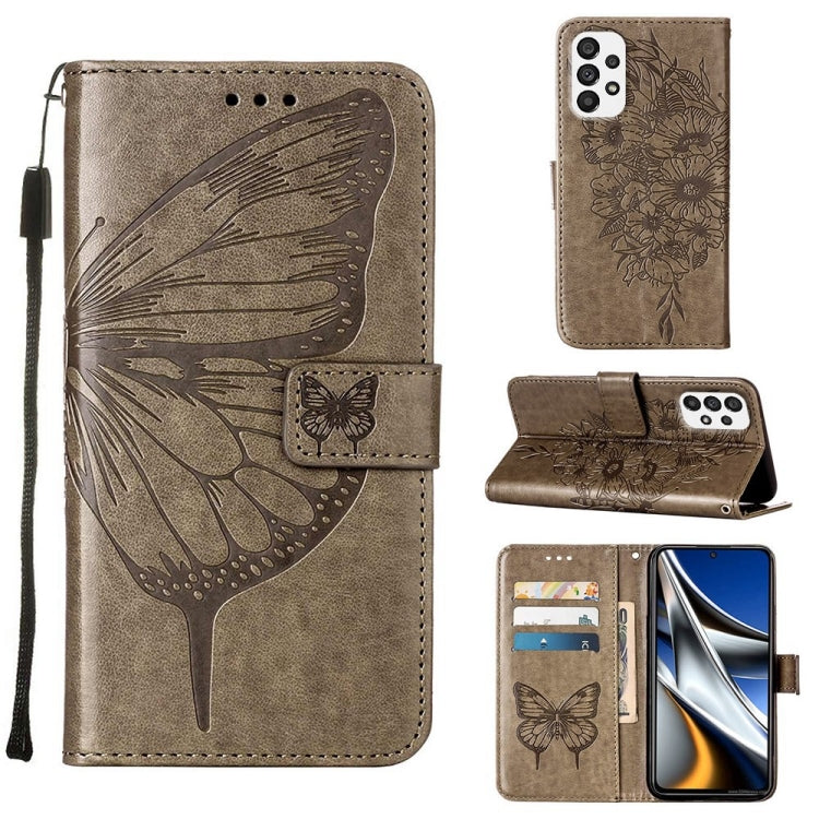Embossed Butterfly Leather Phone Case, For Samsung Galaxy A03 Core, For Samsung Galaxy A03s 165.8mm, For Samsung Galaxy A23 4G / 5G, For Samsung Galaxy A73 5G