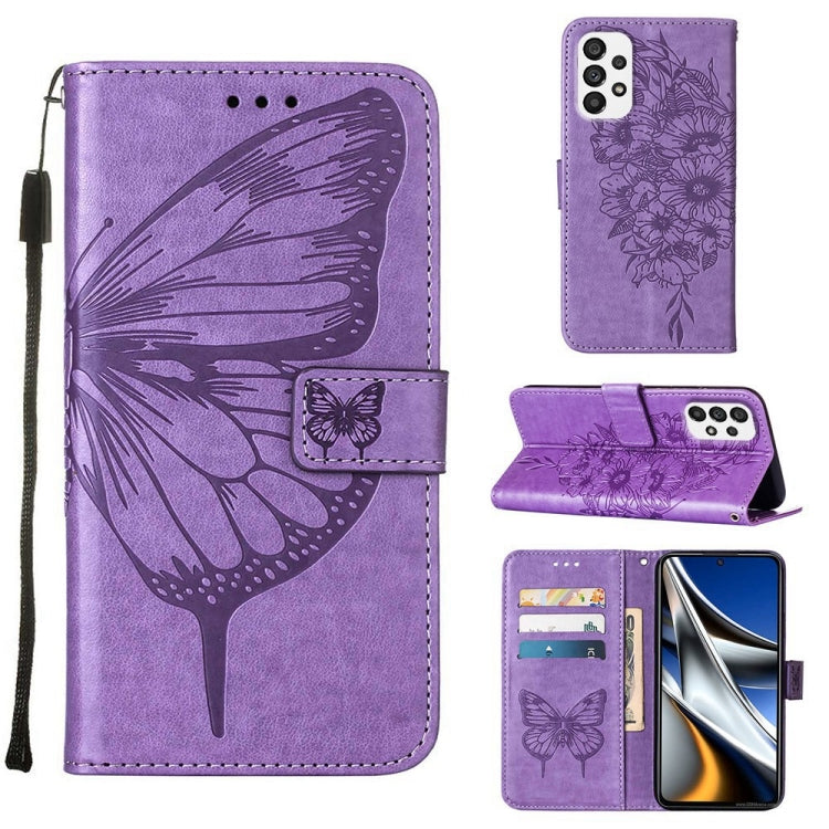 Embossed Butterfly Leather Phone Case, For Samsung Galaxy A03 Core, For Samsung Galaxy A03s 165.8mm, For Samsung Galaxy A23 4G / 5G, For Samsung Galaxy A73 5G