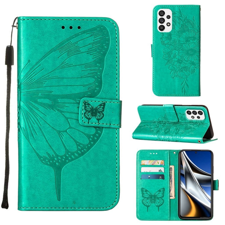 Embossed Butterfly Leather Phone Case, For Samsung Galaxy A03 Core, For Samsung Galaxy A03s 165.8mm, For Samsung Galaxy A23 4G / 5G, For Samsung Galaxy A73 5G