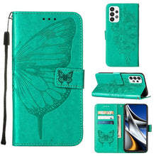 Load image into Gallery viewer, Embossed Butterfly Leather Phone Case, For Samsung Galaxy A03 Core, For Samsung Galaxy A03s 165.8mm, For Samsung Galaxy A23 4G / 5G, For Samsung Galaxy A73 5G