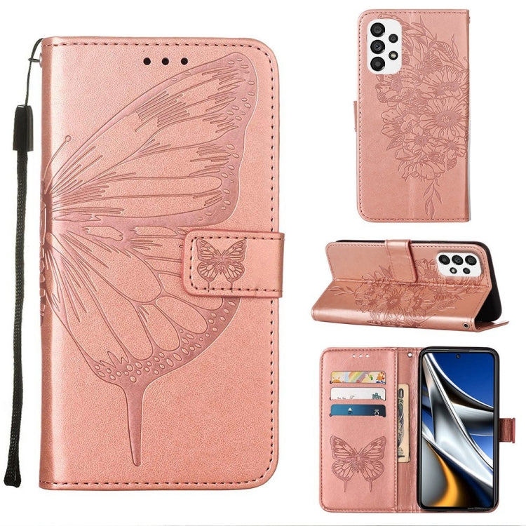 Embossed Butterfly Leather Phone Case, For Samsung Galaxy A03 Core, For Samsung Galaxy A03s 165.8mm, For Samsung Galaxy A23 4G / 5G, For Samsung Galaxy A73 5G