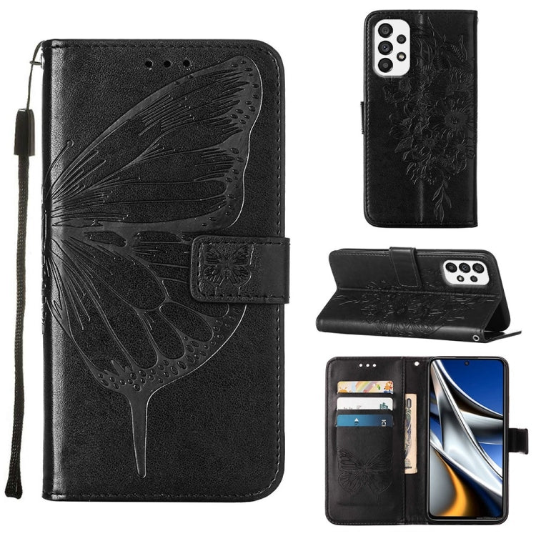 Embossed Butterfly Leather Phone Case, For Samsung Galaxy A03 Core, For Samsung Galaxy A03s 165.8mm, For Samsung Galaxy A23 4G / 5G, For Samsung Galaxy A73 5G