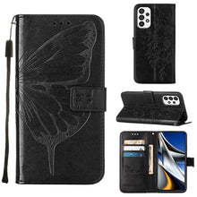 Load image into Gallery viewer, Embossed Butterfly Leather Phone Case, For Samsung Galaxy A03 Core, For Samsung Galaxy A03s 165.8mm, For Samsung Galaxy A23 4G / 5G, For Samsung Galaxy A73 5G