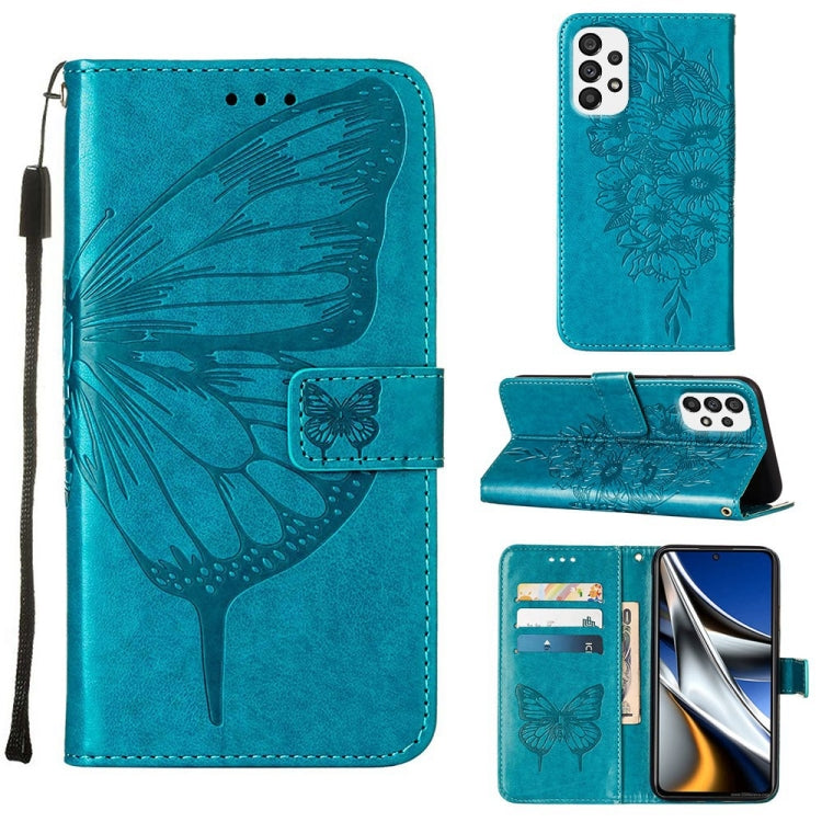 Embossed Butterfly Leather Phone Case, For Samsung Galaxy A03 Core, For Samsung Galaxy A03s 165.8mm, For Samsung Galaxy A23 4G / 5G, For Samsung Galaxy A73 5G