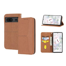 Load image into Gallery viewer, Woven Texture Stitching Magnetic PU Leather Phone Case, For Google Pixel 7, For Nokia G21 / G11, For Google Pixel 7 Pro, For Kyocera Android One S9 / Digno Sanga Edition, For Samsung Galaxy M23 / F23 5G Japanese Version, For OPPO Realme C31 4G Global  ...