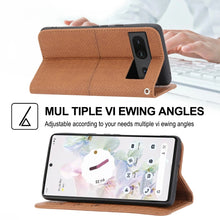Load image into Gallery viewer, Woven Texture Stitching Magnetic PU Leather Phone Case, For Google Pixel 7, For Nokia G21 / G11, For Google Pixel 7 Pro, For Kyocera Android One S9 / Digno Sanga Edition, For Samsung Galaxy M23 / F23 5G Japanese Version, For OPPO Realme C31 4G Global  ...