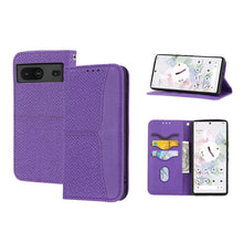 Load image into Gallery viewer, Woven Texture Stitching Magnetic PU Leather Phone Case, For Google Pixel 7, For Nokia G21 / G11, For Google Pixel 7 Pro, For Kyocera Android One S9 / Digno Sanga Edition, For Samsung Galaxy M23 / F23 5G Japanese Version, For OPPO Realme C31 4G Global  ...
