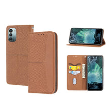 Load image into Gallery viewer, Woven Texture Stitching Magnetic PU Leather Phone Case, For Google Pixel 7, For Nokia G21 / G11, For Google Pixel 7 Pro, For Kyocera Android One S9 / Digno Sanga Edition, For Samsung Galaxy M23 / F23 5G Japanese Version, For OPPO Realme C31 4G Global  ...