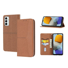 Load image into Gallery viewer, Woven Texture Stitching Magnetic PU Leather Phone Case, For Google Pixel 7, For Nokia G21 / G11, For Google Pixel 7 Pro, For Kyocera Android One S9 / Digno Sanga Edition, For Samsung Galaxy M23 / F23 5G Japanese Version, For OPPO Realme C31 4G Global  ...