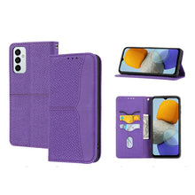 Load image into Gallery viewer, Woven Texture Stitching Magnetic PU Leather Phone Case, For Google Pixel 7, For Nokia G21 / G11, For Google Pixel 7 Pro, For Kyocera Android One S9 / Digno Sanga Edition, For Samsung Galaxy M23 / F23 5G Japanese Version, For OPPO Realme C31 4G Global  ...