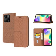 Load image into Gallery viewer, Woven Texture Stitching Magnetic PU Leather Phone Case, For Xiaomi Redmi 10A, For Xiaomi Poco M4 Pro, For Xiaomi Redmi Note 11E, For Xiaomi Redmi 10 5G, For Samsung Galaxy A03s 164.2mm US Version