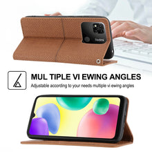 Load image into Gallery viewer, Woven Texture Stitching Magnetic PU Leather Phone Case, For Xiaomi Redmi 10A, For Xiaomi Poco M4 Pro, For Xiaomi Redmi Note 11E, For Xiaomi Redmi 10 5G, For Samsung Galaxy A03s 164.2mm US Version