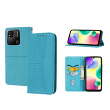 Load image into Gallery viewer, Woven Texture Stitching Magnetic PU Leather Phone Case, For Xiaomi Redmi 10A, For Xiaomi Poco M4 Pro, For Xiaomi Redmi Note 11E, For Xiaomi Redmi 10 5G, For Samsung Galaxy A03s 164.2mm US Version