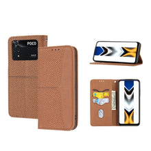 Load image into Gallery viewer, Woven Texture Stitching Magnetic PU Leather Phone Case, For Xiaomi Redmi 10A, For Xiaomi Poco M4 Pro, For Xiaomi Redmi Note 11E, For Xiaomi Redmi 10 5G, For Samsung Galaxy A03s 164.2mm US Version